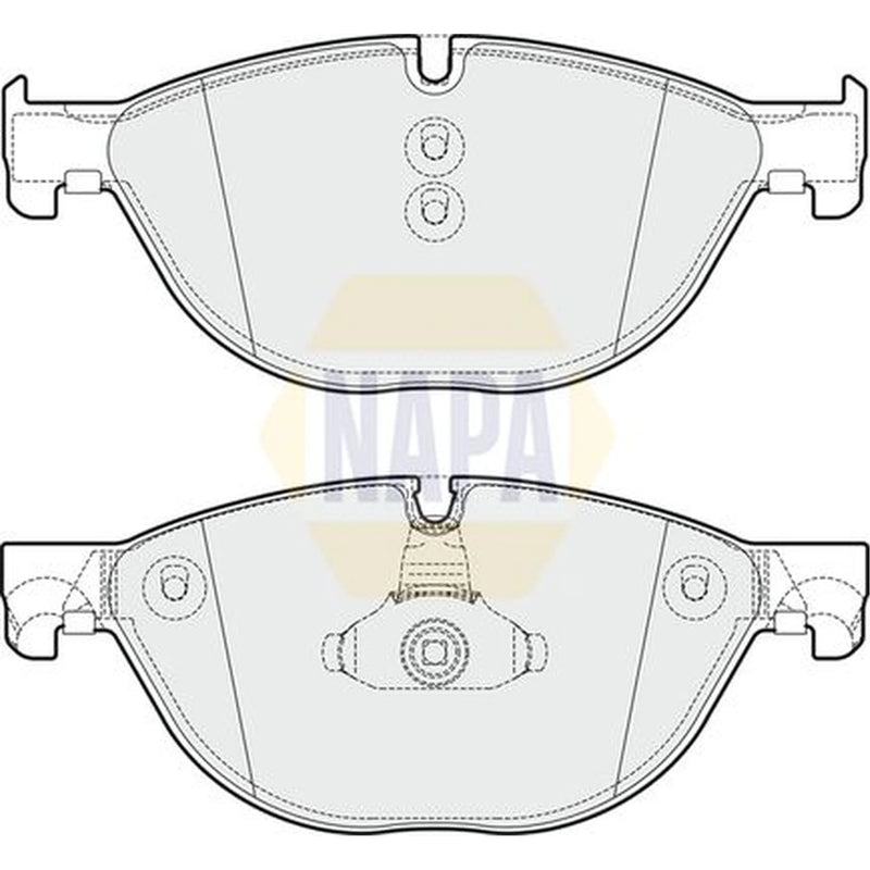 NAPA Front Brake Vented Discs & Pads fits BMW 5 2013-2017
