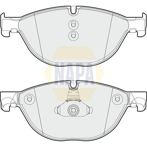 NAPA Front Vented & Rear Vented Brake Discs & Pads fits BMW 5 2010-2017