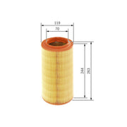Bosch Engine Air Filter fits Audi A2 2000-2005 1.2 1.4 1.6