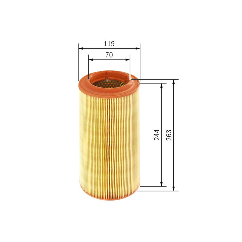 Bosch Engine Air Filter fits Audi A2 2000-2005 1.2 1.4 1.6