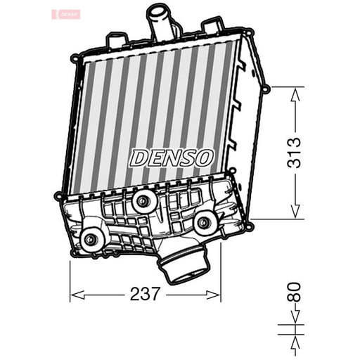 Denso Intercooler (Charge Air Cooler) fits Porsche 911 2013-2020 3.8