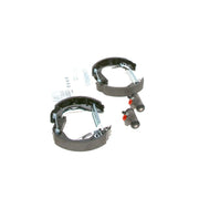 Bosch Brake Shoe Set Axle Kit fits Chevrolet Spark 2010 on 1.0 1.2