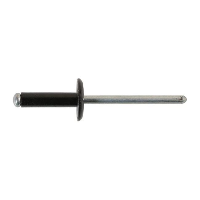 Tool Connection Large Flange Black Rivets 4.8mm x 14mm 100pc 32892 Tool Connection - Dynamic Drive