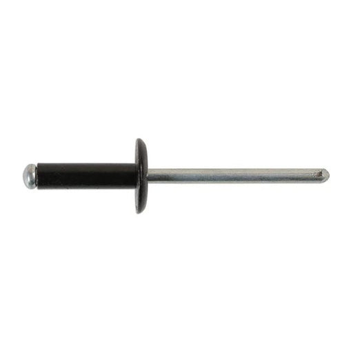 Tool Connection Large Flange Black Rivets 4.8mm x 14mm 100pc 32892 Tool Connection - Dynamic Drive