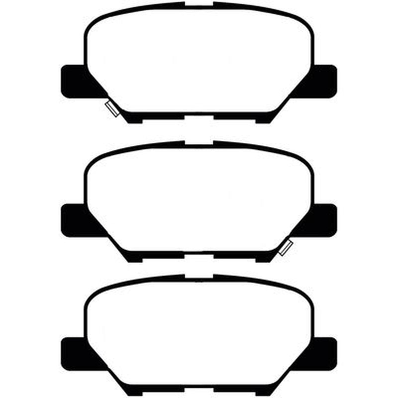Abtex Rear Brake Pad Set fits Citroën C4 Aircross 2012 on 1.6 1.8