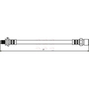 Apec Brake Hydraulic Hose Line Rear fits Opel Astra F 1991-2001