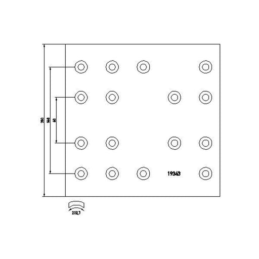DON Don Cv Brake Lining Set fits Iveco Eurostar 1993-2002