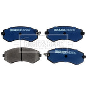 Borg & Beck Rear Brake Vented Discs & Pads fits Nissan Patrol Gr 1997-2001