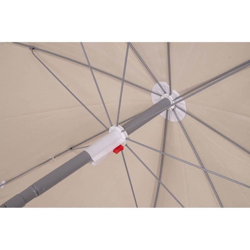 Bo-Camp Parasol Articulated Arm Polyester Dia 165cm Sand Bo-Camp - Dynamic Drive