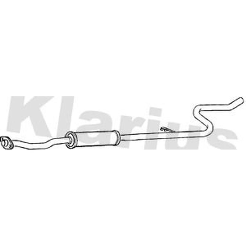 Klarius Box With Centre Pipe Centre fits Citroën C3 I 2002-2010 1.6