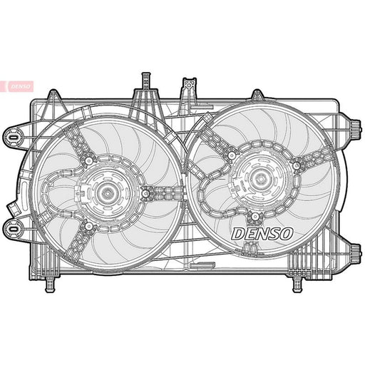 Denso Engine Cooling Fan fits Lancia Ypsilon 2013-2018 0.9