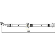 NAPA Brake Hydraulic Hose Line Front Right fits Nissan Juke 2010-2019