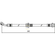 NAPA Brake Hydraulic Hose Line Front Right NBH1381