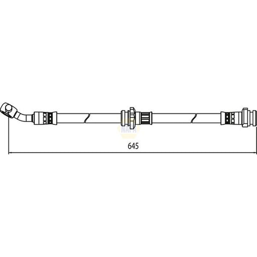 NAPA Brake Hydraulic Hose Line Front Right NBH1381