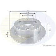 Comline Rear Brake Solid Discs & Pads fits Kia Soul I 2009-2014 1.6