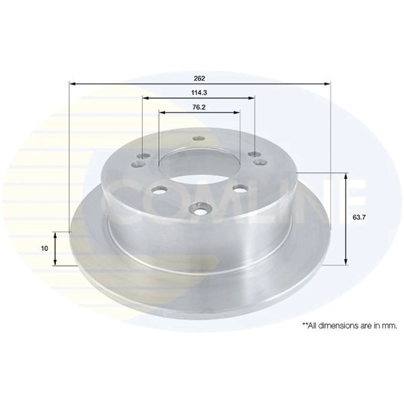 Comline Rear Brake Solid Discs & Pads fits Kia Soul I 2009-2014 1.6