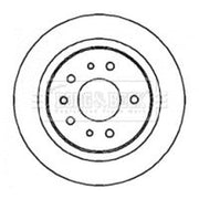 Borg & Beck Front & Rear Brake Discs & Pads fits Saab 9-3 2002-2015 1.8 2.0 2.2