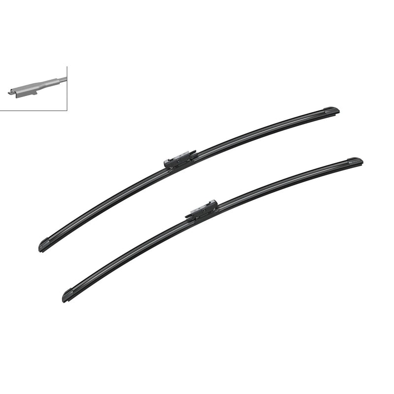 Bosch Front & Rear Aerotwin Wiper Blade Set fits Ford Mondeo V 2014-2022