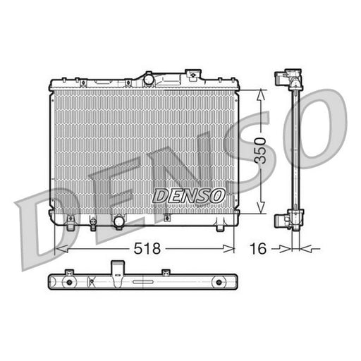 Denso Engine Radiator fits Toyota Celica 1993-1999 1.8