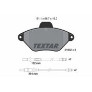 Textar Front Brake Pad Set 2163201