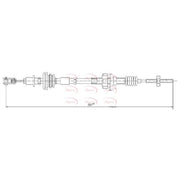 Apec Clutch Control Cable Pull fits Citroën C1 2005-2014 1.0