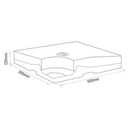 Dellonda Fillable Parasol Base, Water/Sand Fill 92L 4pc DG269 Dellonda - Dynamic Drive