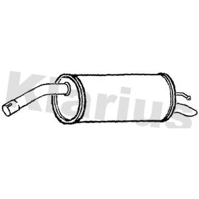 Klarius Box With Tail Pipe Rear fits Dacia Duster 2010-2018 1.6