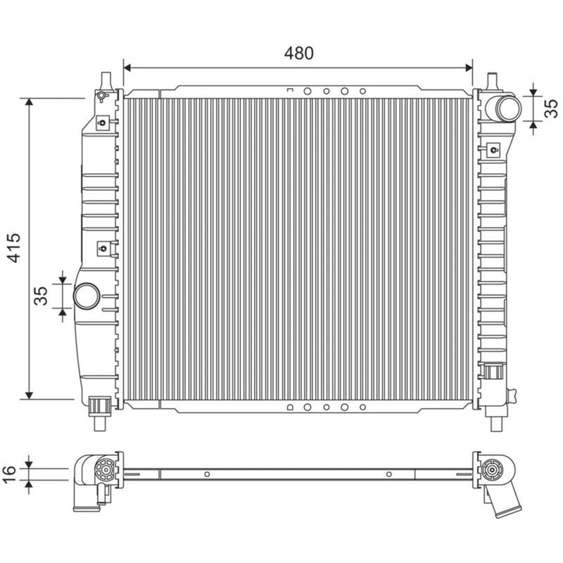 Valeo Engine Radiator 735157