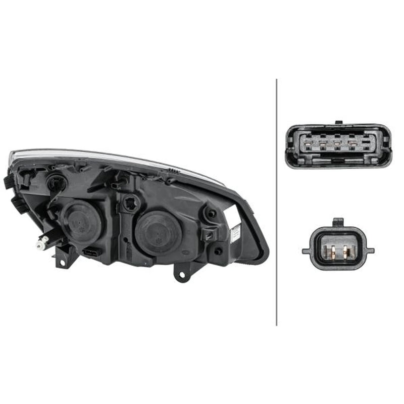 Hella Headlight Headlamp H7/H1 Left fits Renault Grand Scénic II 2004-2009