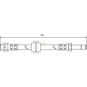 NAPA Brake Hydraulic Hose Line Front fits BMW 3 1997-2007