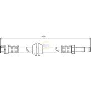 NAPA Brake Hydraulic Hose Line Front NBH1011