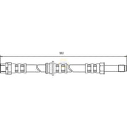 NAPA Brake Hydraulic Hose Line Rear fits BMW 3 1995-2007