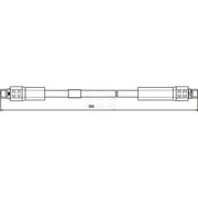 Apec Brake Hydraulic Hose Line Front fits Audi A8 D3 2002-2010