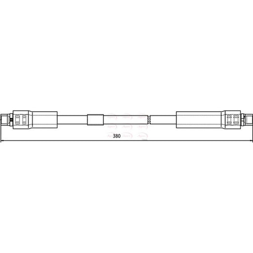 Apec Brake Hydraulic Hose Line Front fits Audi A8 D3 2002-2010