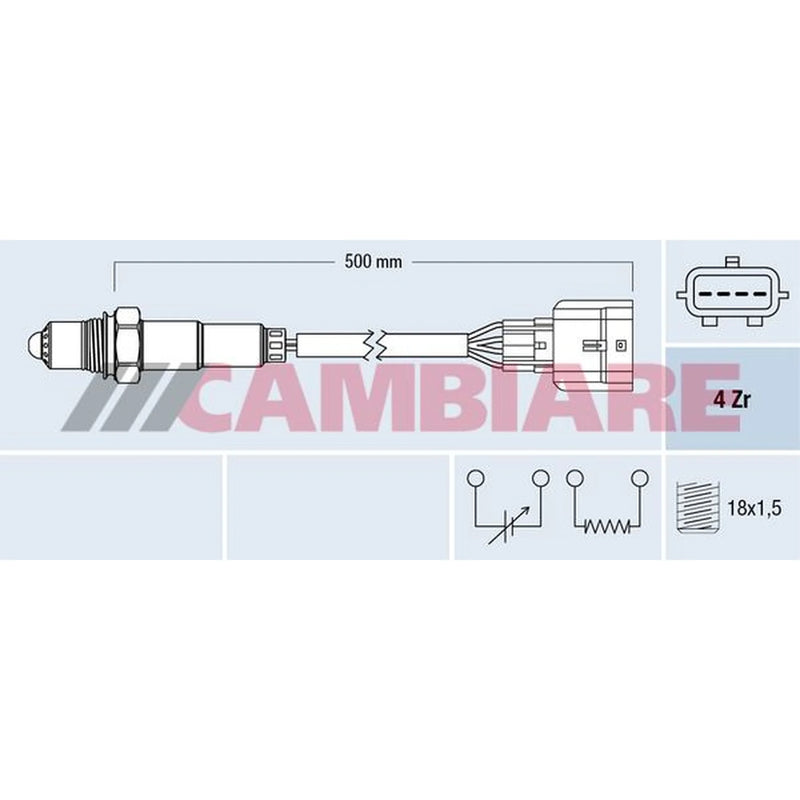 Cambiare O2 Lambda Oxygen Sensor after catalytic converter fits Dacia Duster