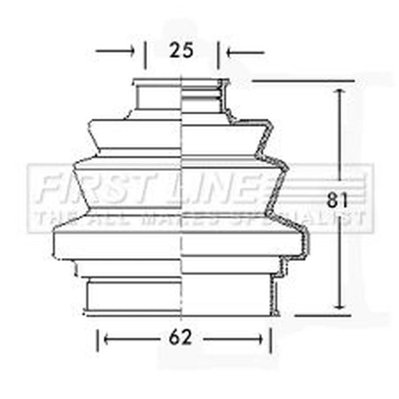 First Line Drive Shaft Bellow Kit Front Left fits Alfa Romeo 146 1994-2001