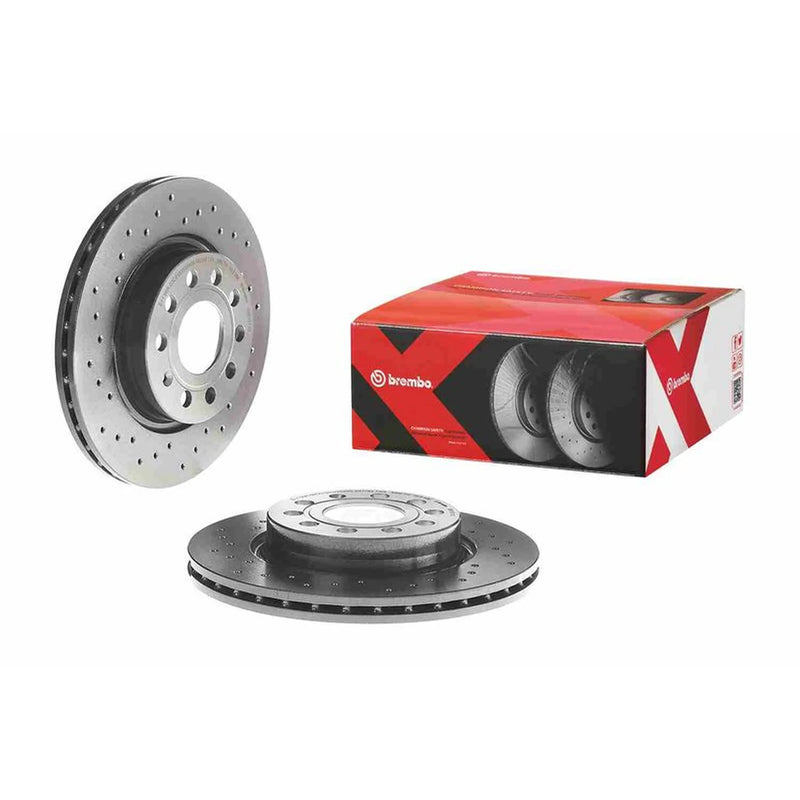 Brembo Xtra Front / & Rear / Brake Discs & Pads fits VW Golf Plus V 2004-2013