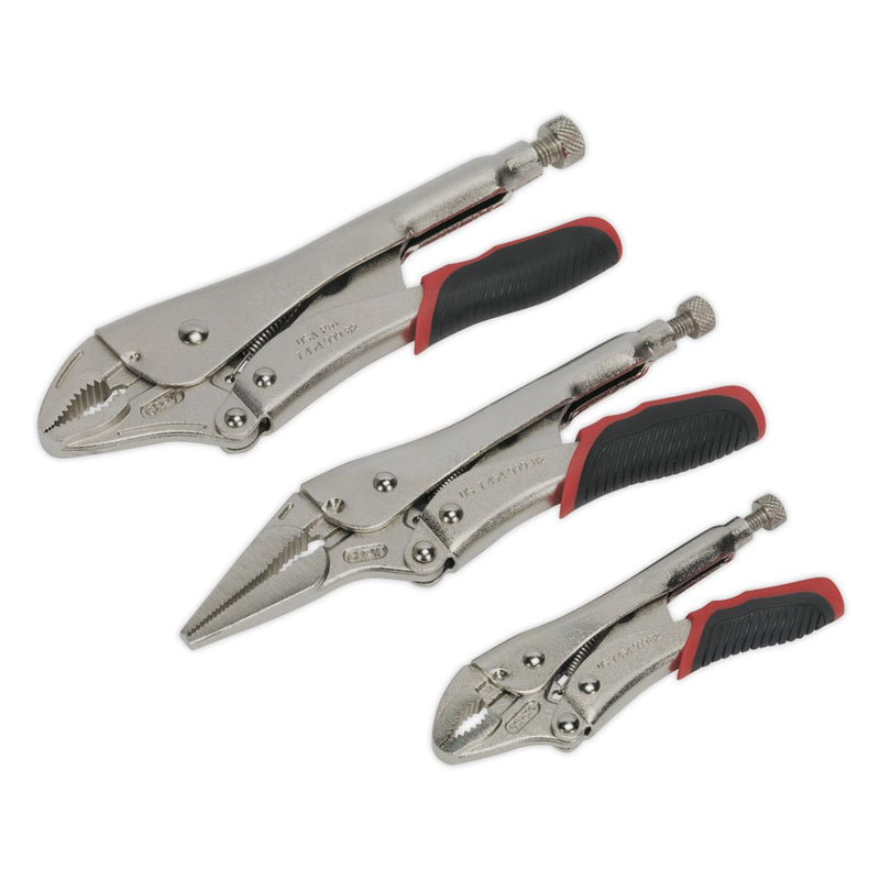 Sealey Premier Premier Quick Release Locking Pliers Set 3pc AK6863 Sealey Premier - Dynamic Drive
