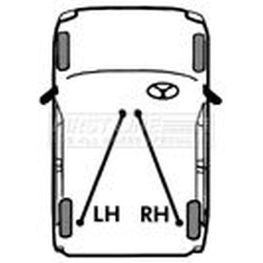 First Line Handbrake Cable Left Rear fits Renault Laguna I 1995-2001
