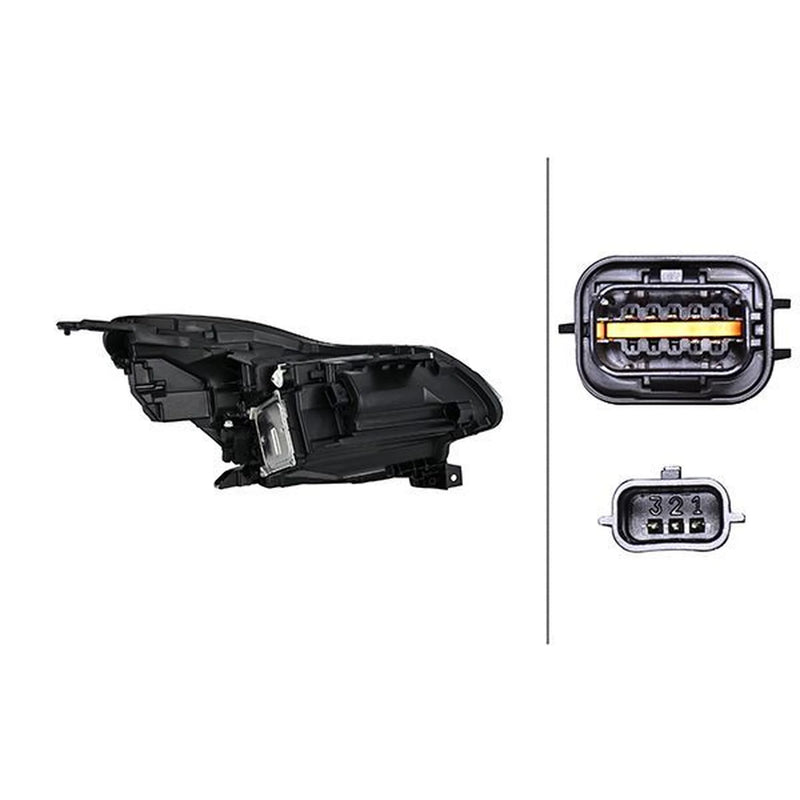 Hella Headlight Headlamp LED Left fits Renault Captur II 2020 on