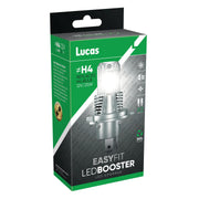 Lucas H4 Headlight Bulbs Headlamp Led Light 12V Twin Pack Ledbooster Lucas - Dynamic Drive