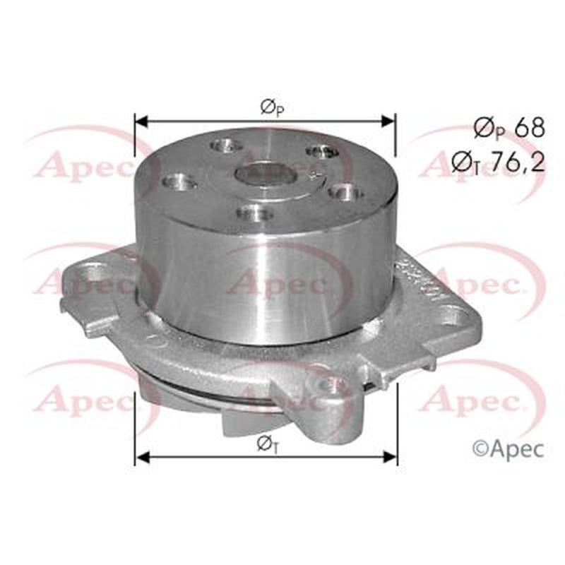Apec Engine Cooling Water Pump fits Alfa Romeo 145 1996-2001 1.6