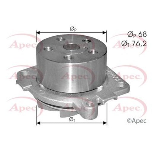 Apec Engine Cooling Water Pump fits Alfa Romeo 145 1996-2001 1.6
