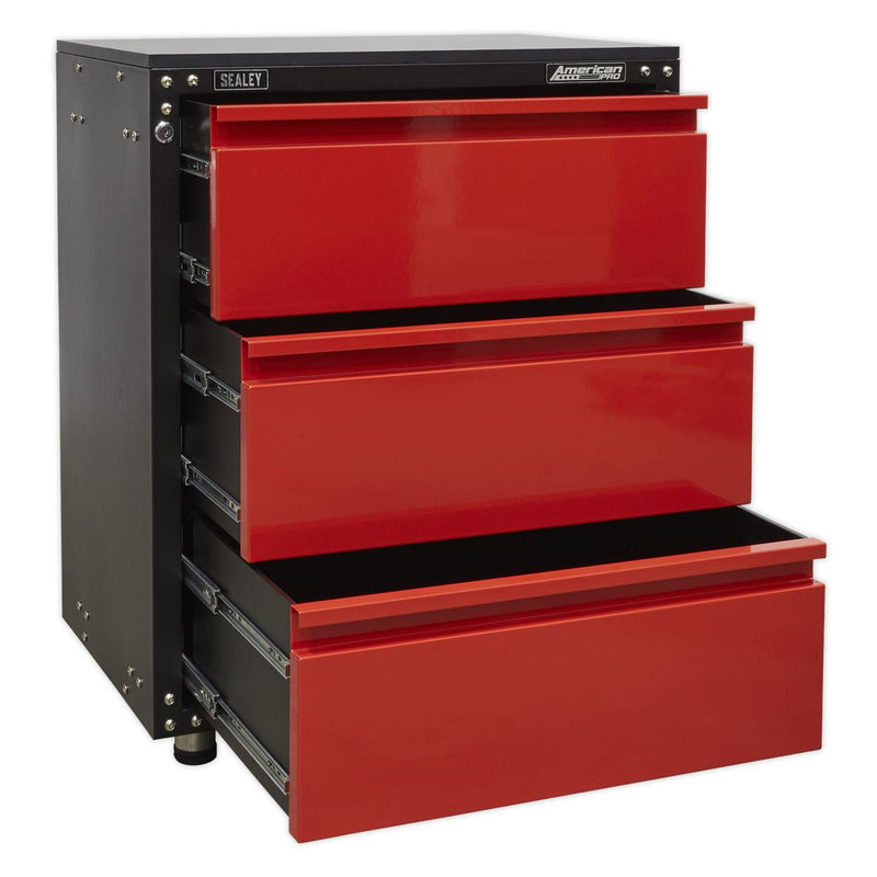 Sealey Modular 3 Drawer Cabinet with Worktop 665mm APMS82 Sealey - Dynamic Drive