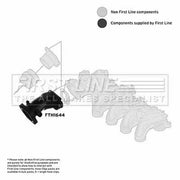 First Line Air Filter Intake Hose Polychloroprene (Neoprene) fits Ford C-Max