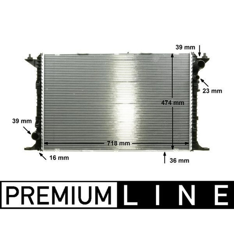 Mahle Engine Radiator fits Audi A8 D4 2012-2018 4.0