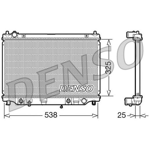 Denso Engine Radiator fits Mazda MPV 1999-2006 2.5 3.0