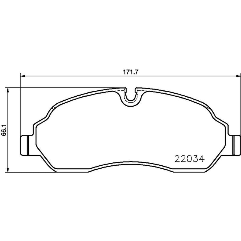 Brembo 4 x Front Brake Pad Set fits Ford Tourneo Custom V362 Bus 2015-2023 2.0
