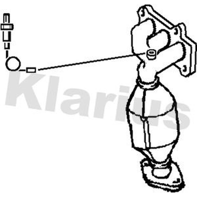 Klarius Catalyst Type Appr With Pipe fits Toyota MR2 III 1999-2007 1.8
