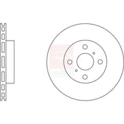 Apec 2 x Vented Front Brake Discs SDK6579-x2